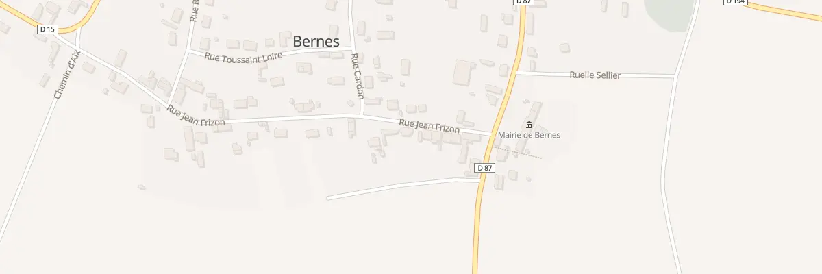 Plan du 13 Rue Jean Frizon à Bernes