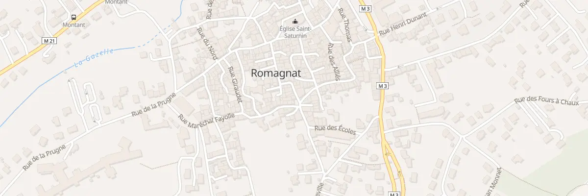 Plan du 18 Rue du Onze Novembre à Romagnat