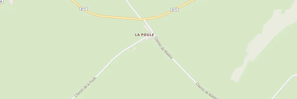 Plan du 31 Che de la Poule à Meillers