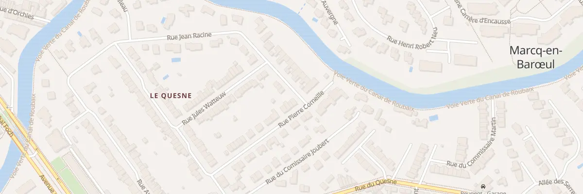 Plan du 25 Rue Pierre Corneille à Marcq-en-Barœul