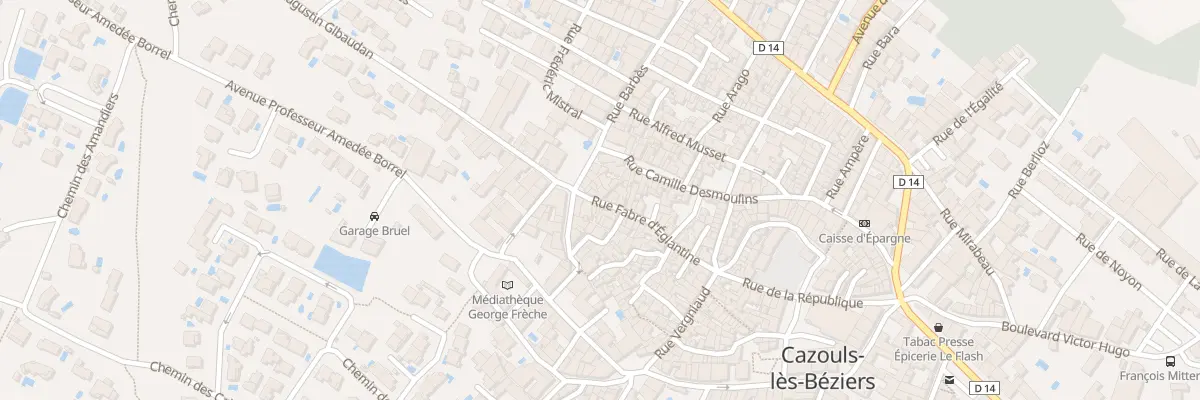 Plan du 44 Rue F d’Eglantine à Cazouls-lès-Béziers