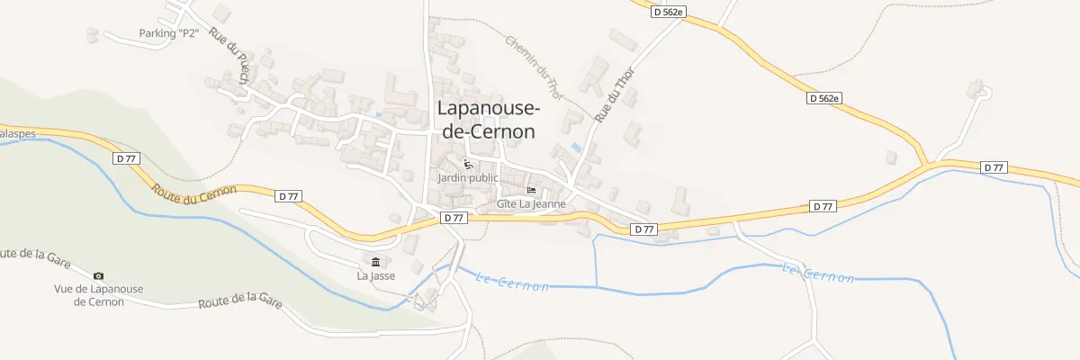 Plan du 5004 Lapanouse de Cernon à Lapanouse-de-Cernon