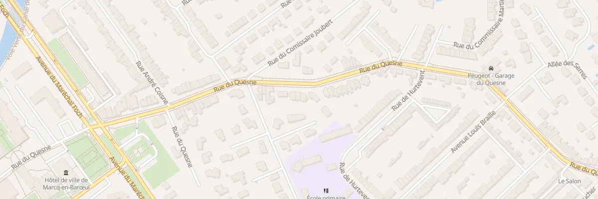 Plan du 118 Rue du Quesne à Marcq-en-Barœul