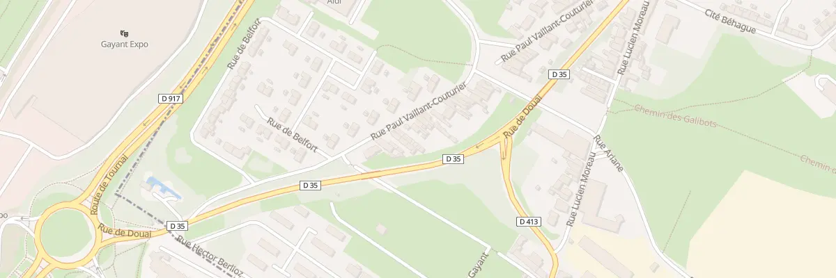 Plan du 81 Rue P Vaillant Couturier à Waziers