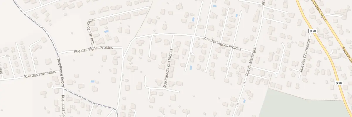Plan du 7 Rue du Paradis des Vignes à Riom