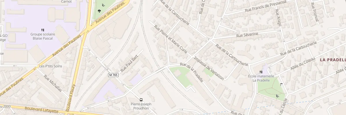 Plan du 29 Rue de la Pradelle à Clermont-Ferrand