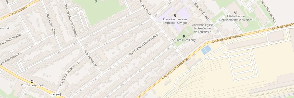 Plan du 96 Rue C Desmoulins Hellemmes à Lille