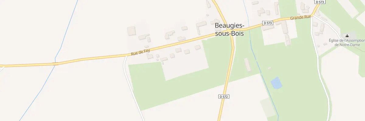 Plan du 125 Rue du Fey à Beaugies-sous-Bois
