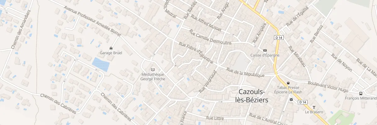 Plan du 8 Rue Lafontaine à Cazouls-lès-Béziers
