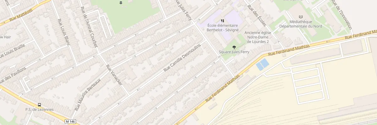 Plan du 98 Rue C Desmoulins Hellemmes à Lille