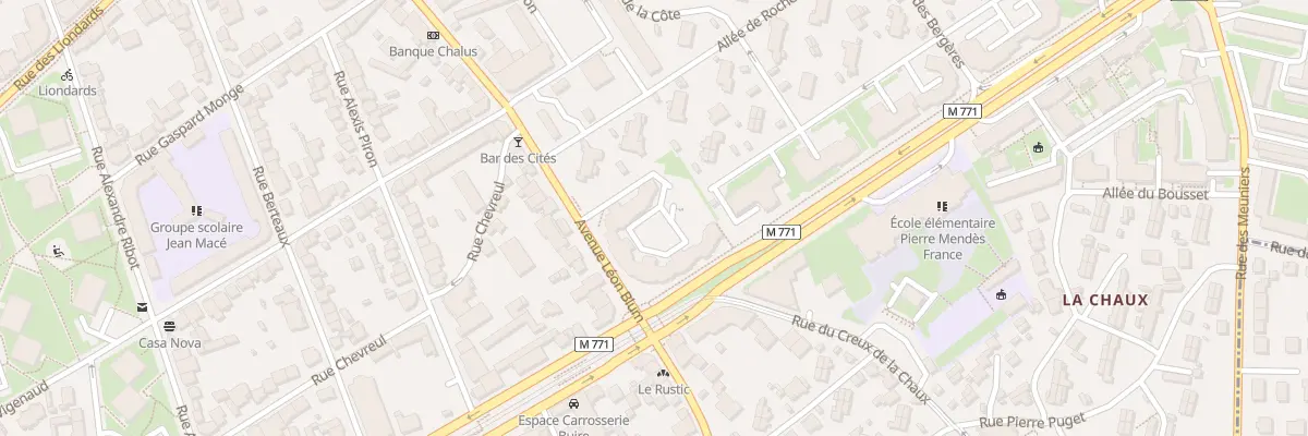 Plan du 5 Bd Paul Pochet-Lagaye à Clermont-Ferrand
