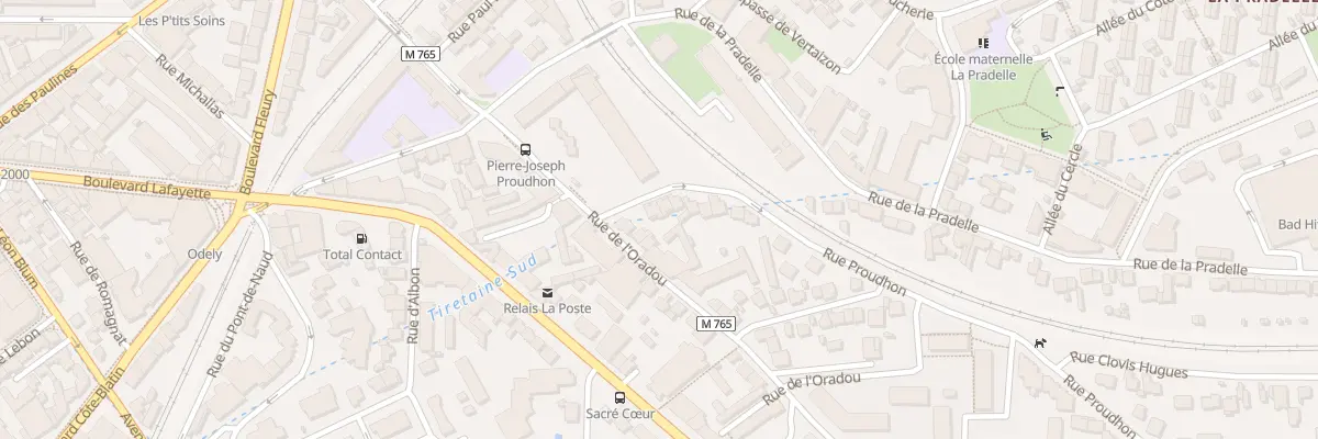 Plan du 25 Rue de l’Oradou à Clermont-Ferrand