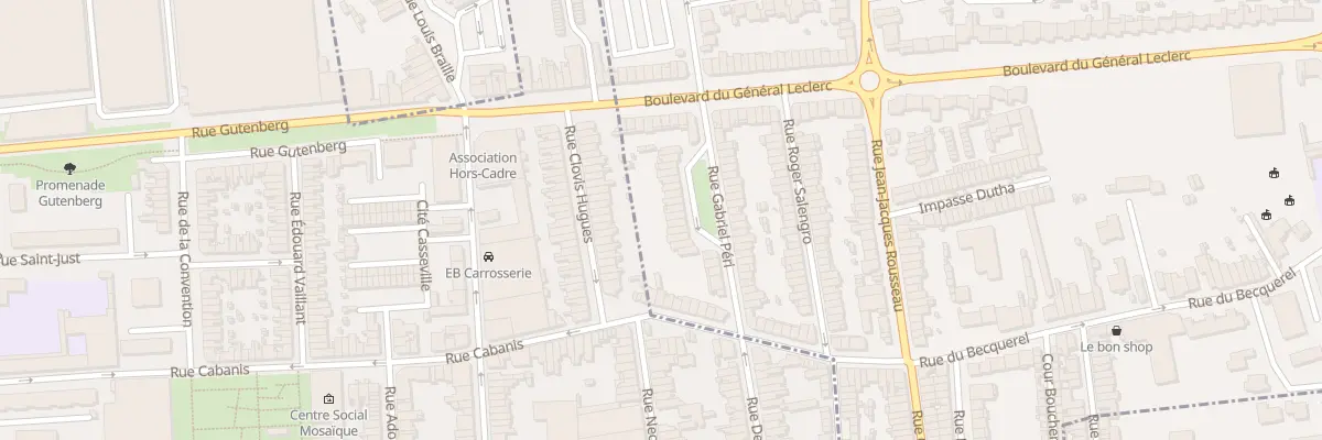 Plan du 20 Rue Gabriel Péri à Mons-en-Barœul
