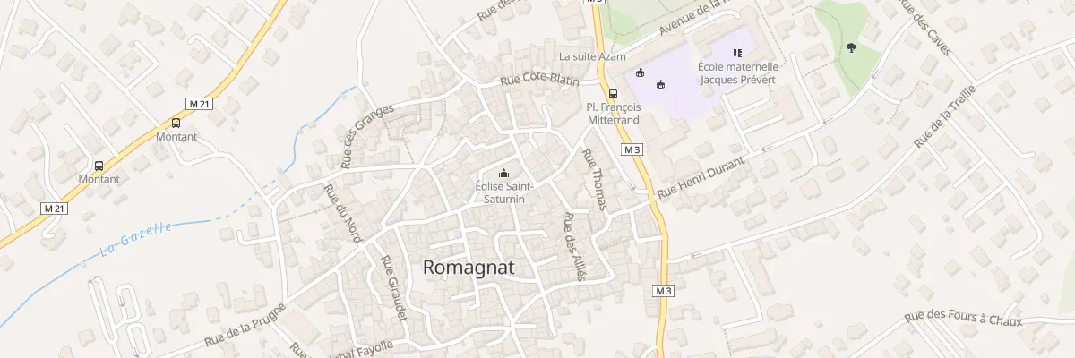Plan du 14 Rue Mal Foch à Romagnat