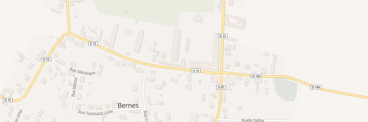 Plan du 8 Gr Grande Rue à Bernes