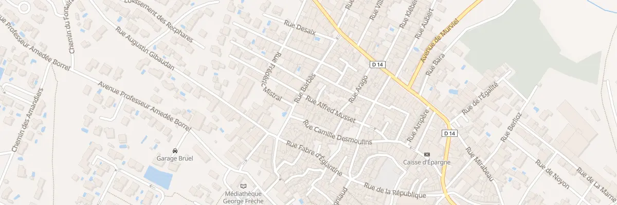 Plan du 6 Rue Alfred de Musset à Cazouls-lès-Béziers