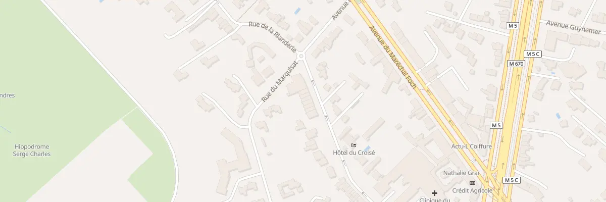 Plan du 222 Rue de la Rianderie à Marcq-en-Barœul
