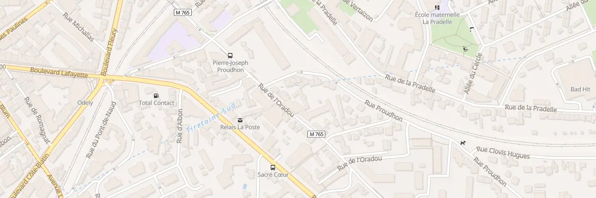 Plan du 27 Rue de l’Oradou à Clermont-Ferrand