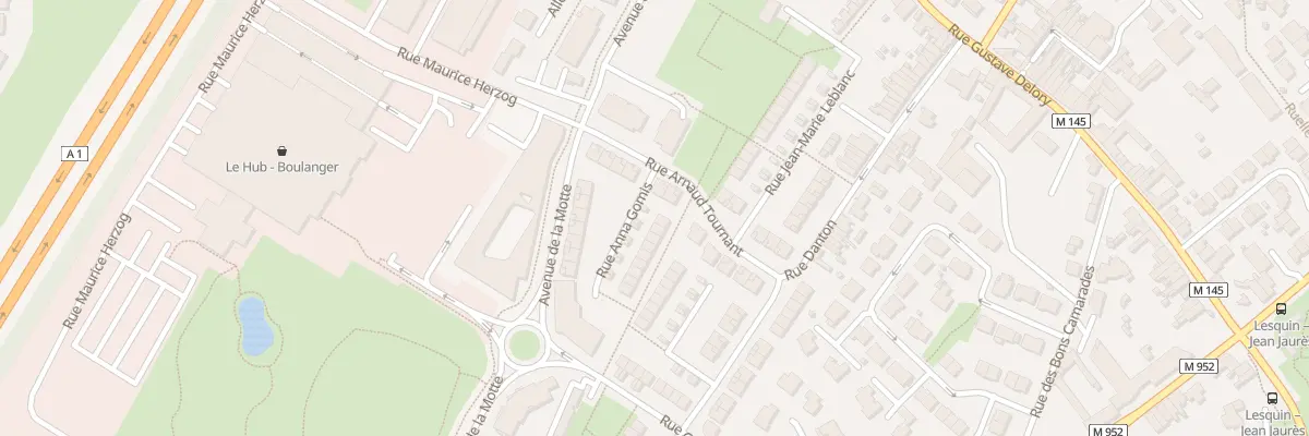 Plan du 1 Rue Anna Gomis à Lesquin