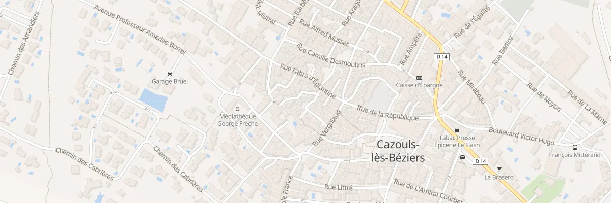 Plan du 8 Rue Barbaroux à Cazouls-lès-Béziers
