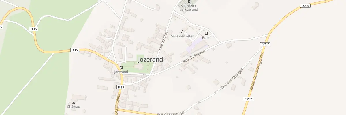 Plan du 15 Rue du Sagnat à Jozerand