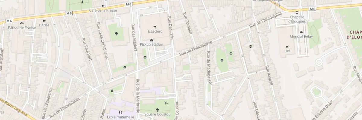 Plan du 92 Rue de Philadelphie à Lille