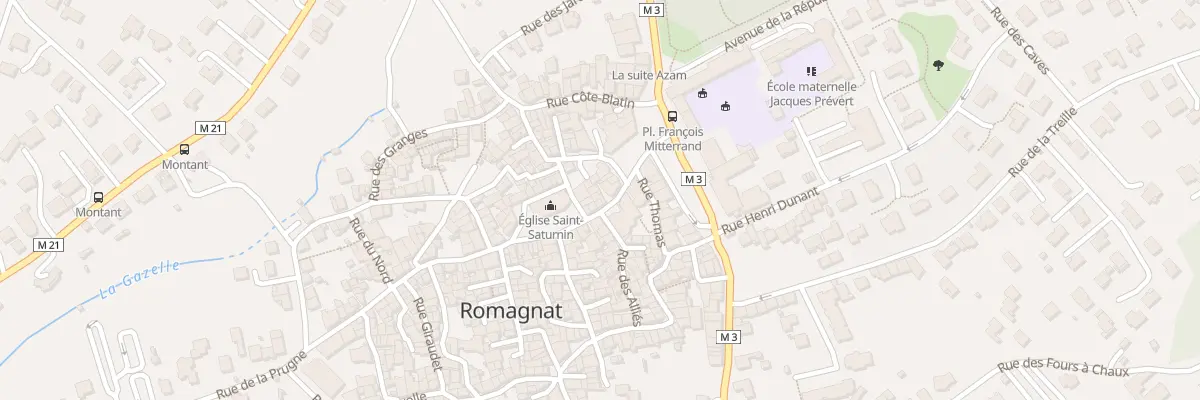 Plan du 8 Rue Mal Foch à Romagnat