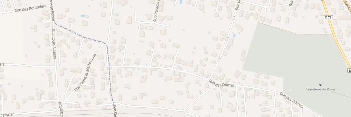 Plan du 39B Rue des Dômes à Riom