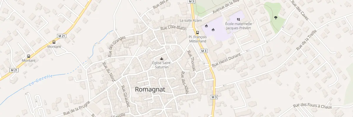 Plan du 10 Rue Mal Foch à Romagnat