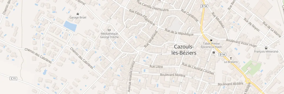 Plan du 18 Rue Vergniaud à Cazouls-lès-Béziers