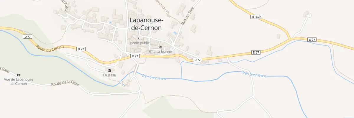 Plan du 5018 Lapanouse de Cernon à Lapanouse-de-Cernon