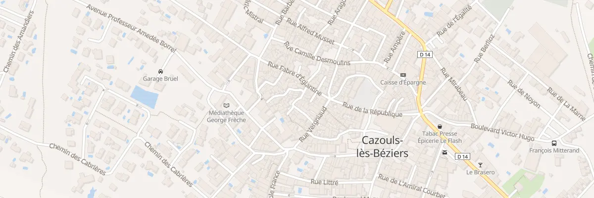 Plan du 6 Rue Barbaroux à Cazouls-lès-Béziers