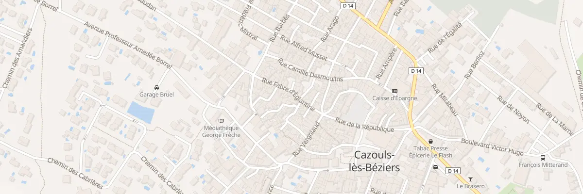 Plan du 15 Rue F d’Eglantine à Cazouls-lès-Béziers