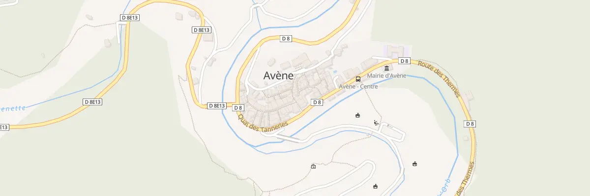 Plan du 1 Mte de l’Eglise à Avène