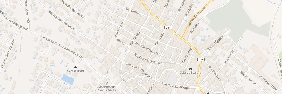 Plan du 14 Rue Alfred de Musset à Cazouls-lès-Béziers