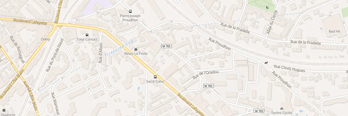 Plan du 36 Rue de l’Oradou à Clermont-Ferrand