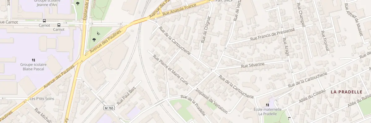 Plan du 24 Rue de la Cartoucherie à Clermont-Ferrand