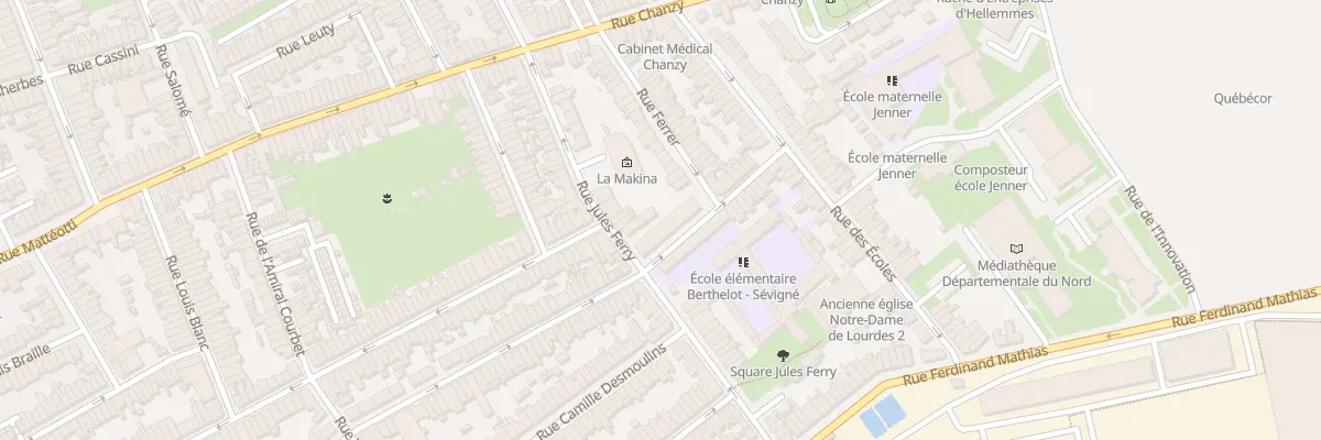 Plan du 12A Rue Maurice Berteaux à Lille