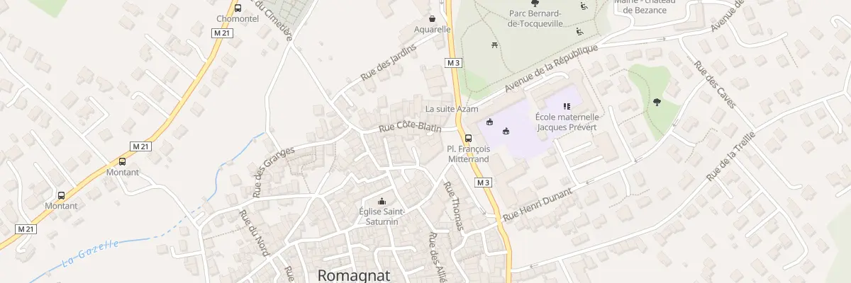 Plan du 1B Rue Cote Blatin à Romagnat