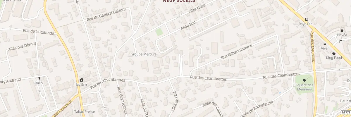 Plan du 33B Rue des Chambrettes à Clermont-Ferrand