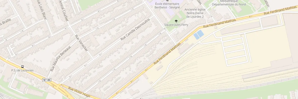 Plan du 90 Rue Ghesquières à Lille
