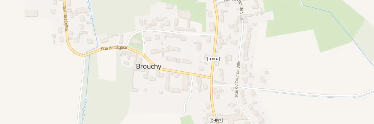 Plan du 64 Rue de l’Eglise à Brouchy