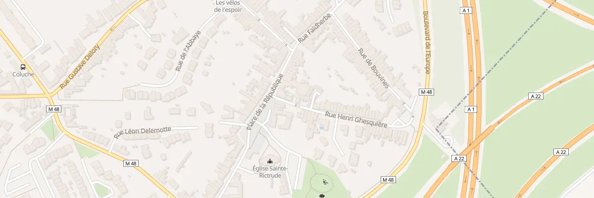Plan du 3 Rue Henri Ghesquiere à Ronchin