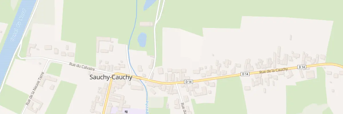 Plan du 11 Rue de la Cauchy à Sauchy-Cauchy