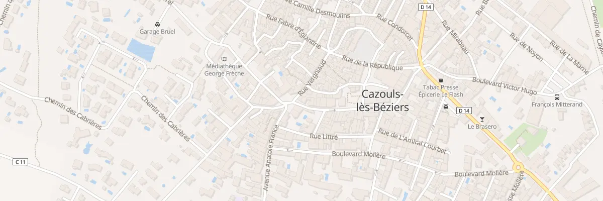 Plan du 33 Rue Vergniaud à Cazouls-lès-Béziers