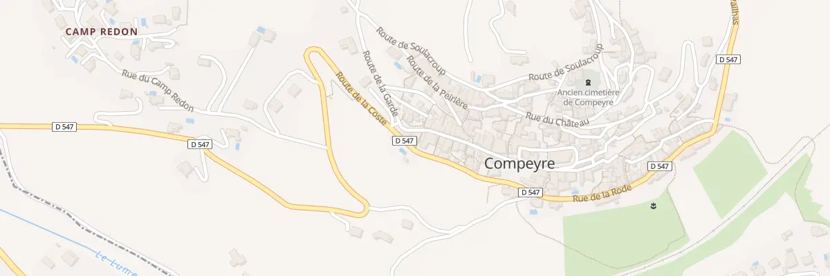 Plan du 2 Pl du Périé à Compeyre