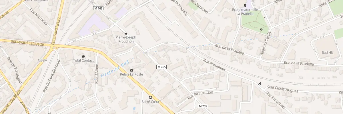 Plan du 10 Rue Proudhon à Clermont-Ferrand