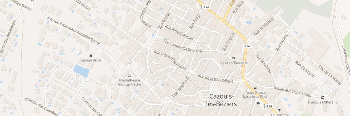 Plan du 16 Rue F d’Eglantine à Cazouls-lès-Béziers
