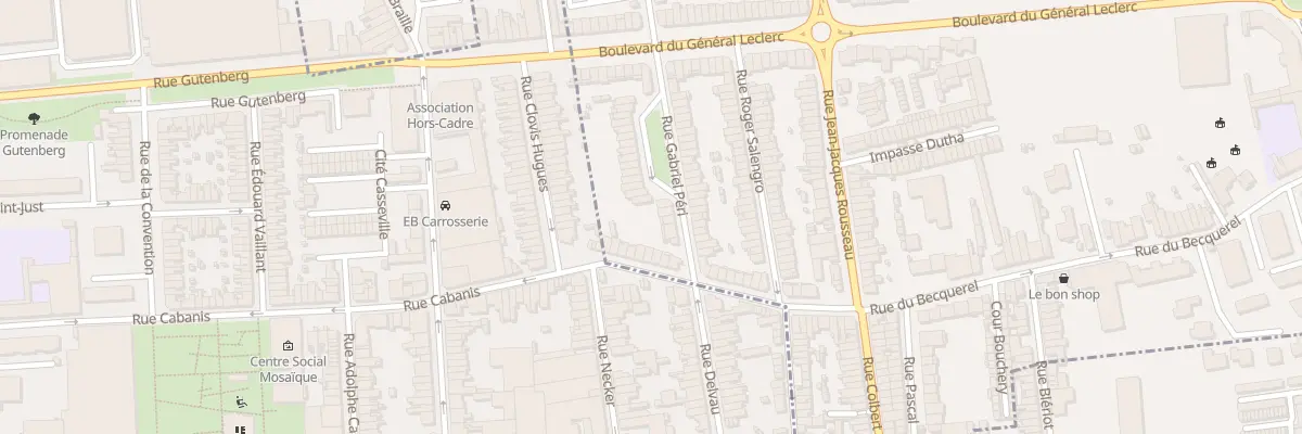 Plan du 34 Rue Gabriel Péri à Mons-en-Barœul