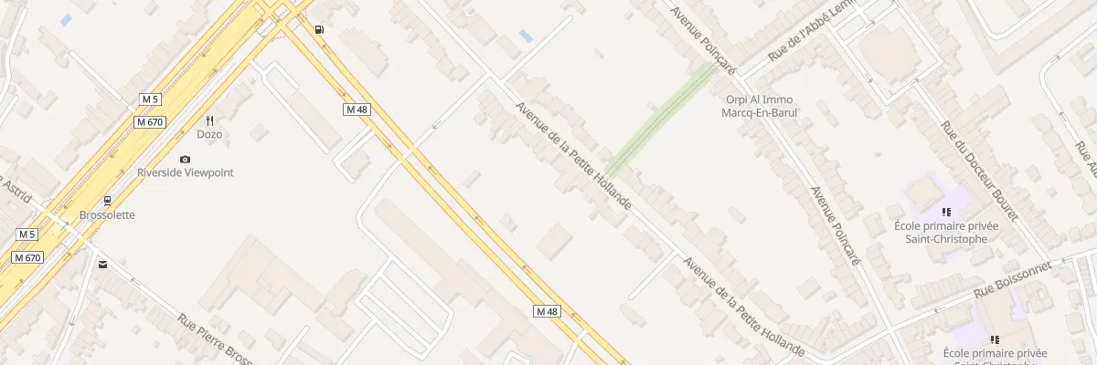 Plan du 36 Rue de la Petite Hollande à Marcq-en-Barœul